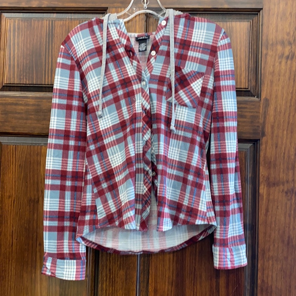 Flannel hoodie